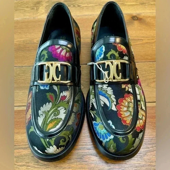 Giovanni Conti | Italian Flower Textile / Brocade & Leather Loafer | W 11 - Picture 3 of 7